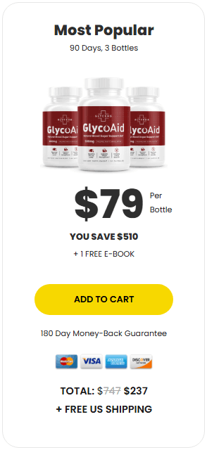 GlycoAid 3 bottles